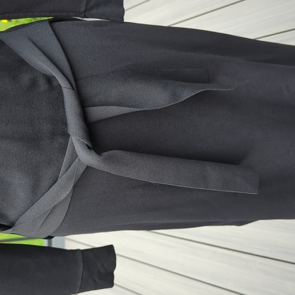 Charli Black Knit Vikki Midi Tie Waist Dress - Picture 6 of 10